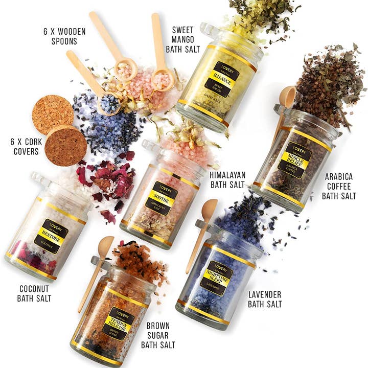Lovery - Wholesale Bath Salts - Bath Soaks, Relaxing Spa Salt with Essential Oils & Herbs1