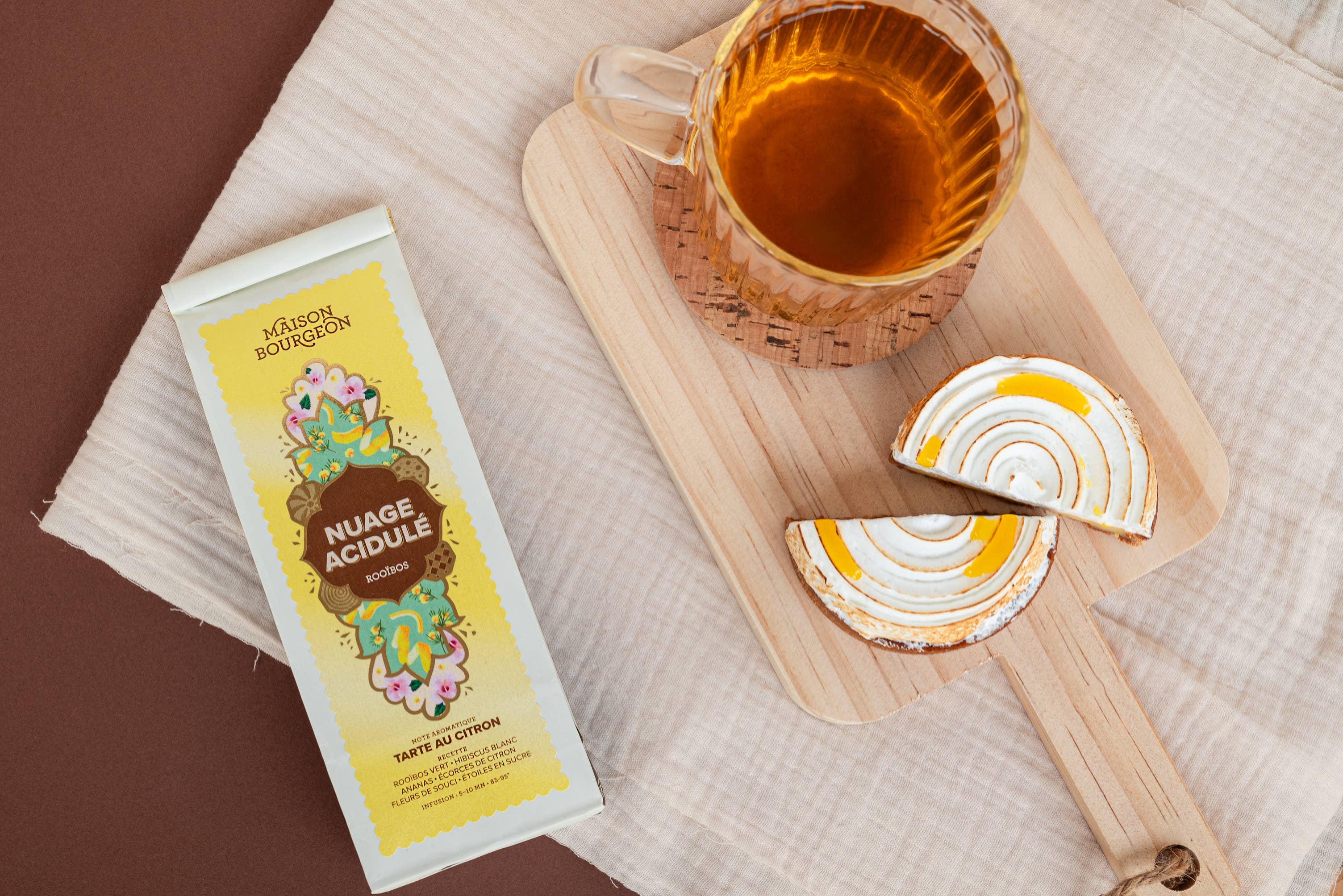 Maison Bourgeon - Wholesale Health/Detox Tea - Rooibos flavor lemon pie “Acidic Cloud”