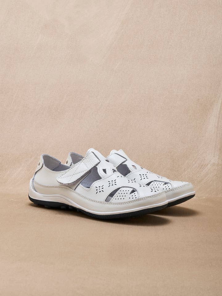 Openwork Mary Janes with Velcro (2012162_0035) for wholesale on Faire