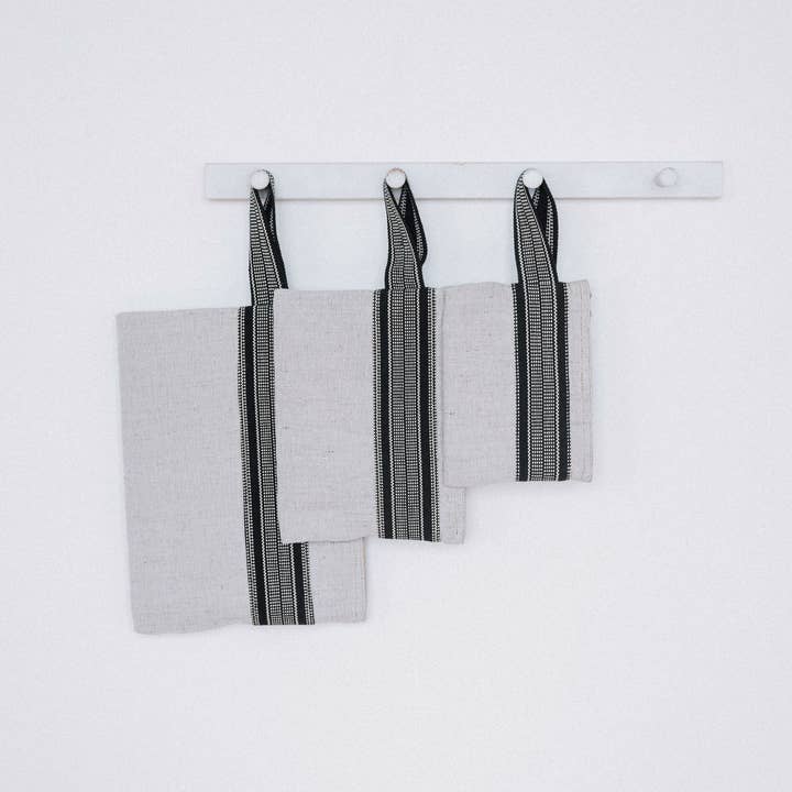 Will & Atlas - Vendita all'ingrosso Braccialetti - Borsetta da polso, juta / Pochette Belleville Nera, 3 misure1