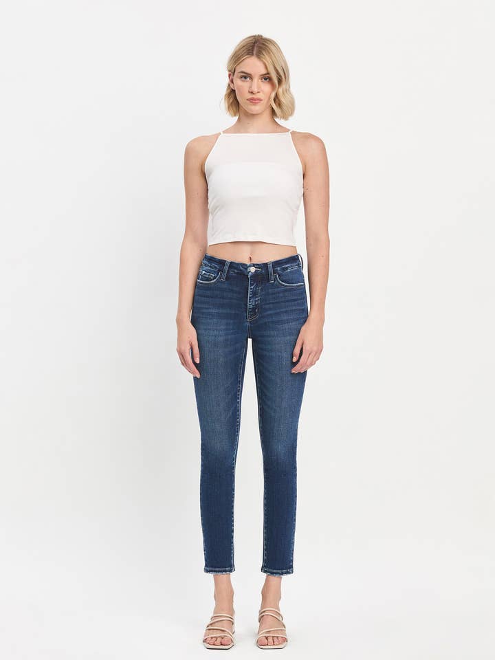 MAGEKONTROLL SÖMLÖSA WB SKINNY JEANS MED HÖG HÖJD LV1445 för wholesale av Lovervet by VERVET