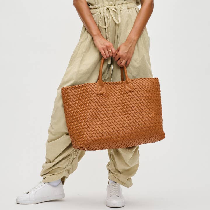 Urban Expressions - Wholesale Tote Bag - Women's - Ithaca Woven Vegan Leather Tote2