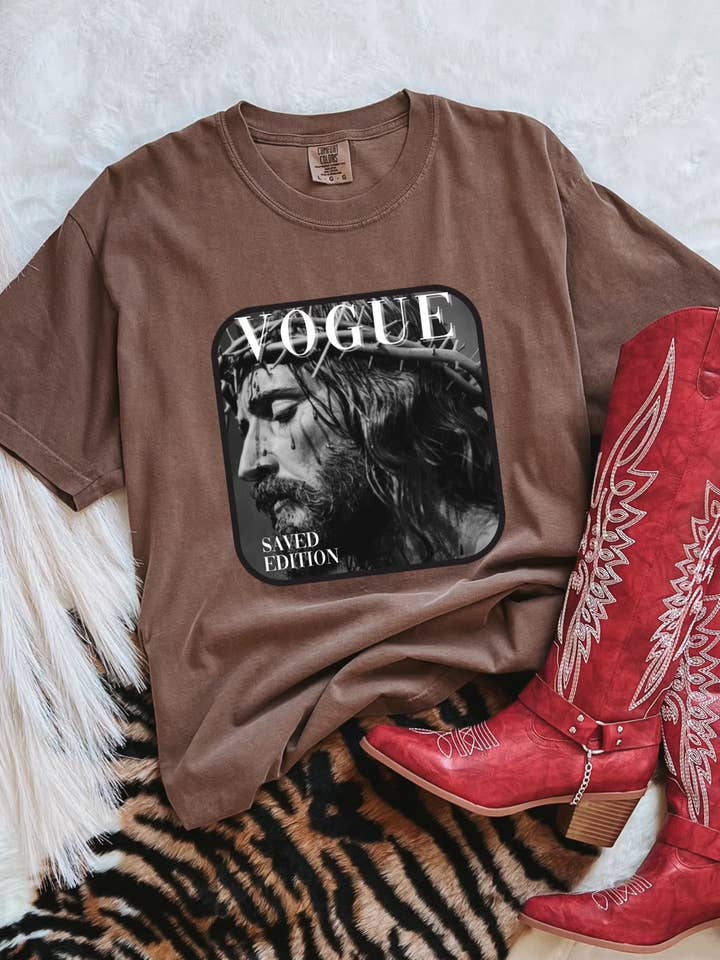 Vogue Ostern gespeicherte Ausgabe Jesus Comfort Colors T-Shirt für den Großhandel von Broke Babes Wholesale