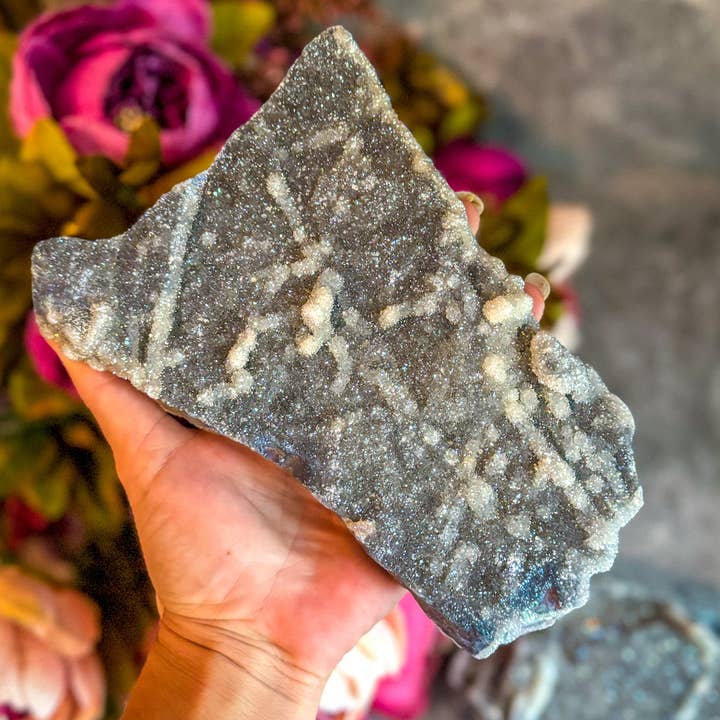 Mandala Gems - Wholesale Spiritual Stone/Crystal - Large Aura Sphalerite Raw Crystals, LB+, halloween decor2