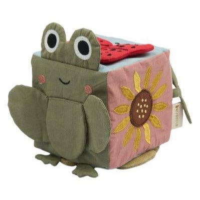 Axis Toys & Gifts - Wholesale Clutching toy – Baby - Fabelab Fabric Cube - A Day in the Garden, 12 cm0