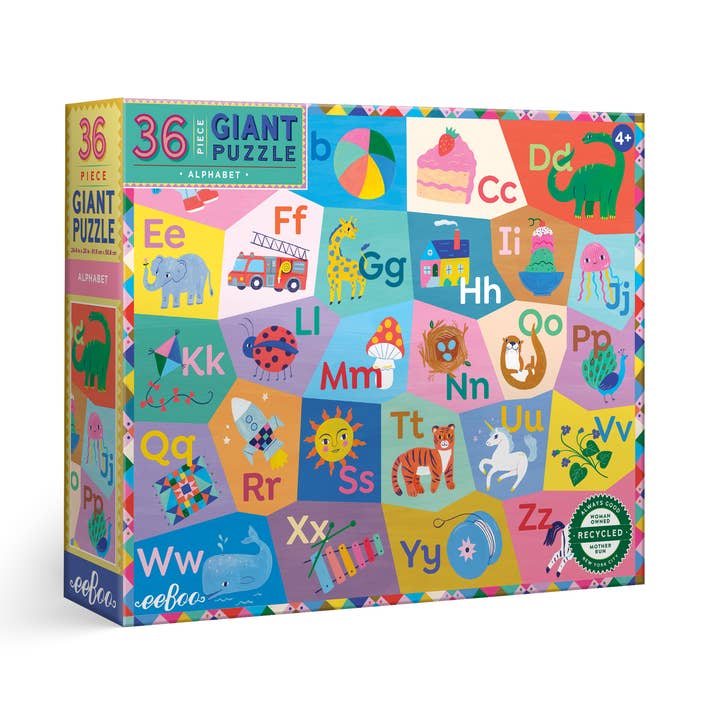 eeBoo - Wholesale Puzzle - Kids - Alphabet 36 Piece Giant Puzzle0