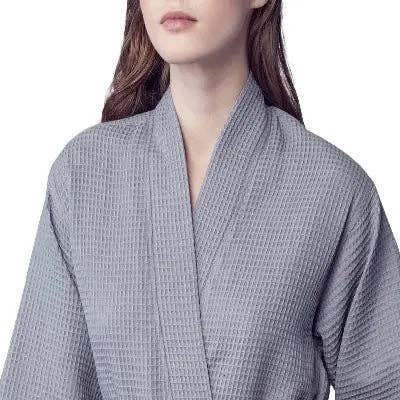 Lotus Linen – wholesale Robe – Women's – Knee-Length Waffle Robe for Women59