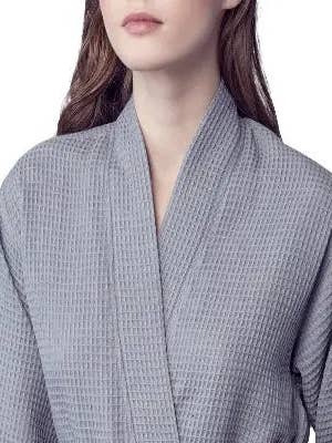 Lotus Linen - Wholesale Robe – Women's - Knee-Length Waffle Robe for Women58