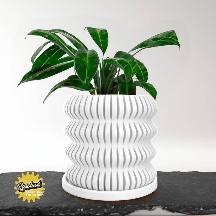 Rosebud Homegoods - Wholesale Plant Pot - Spira Modern Bubble Plant Pot Unique, 3D Printed Planter