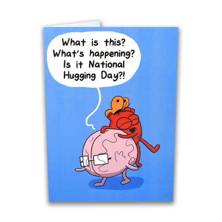 Tarjeta de cumpleaños «Hugging Day» para venta al por mayor de The Awkward Yeti
