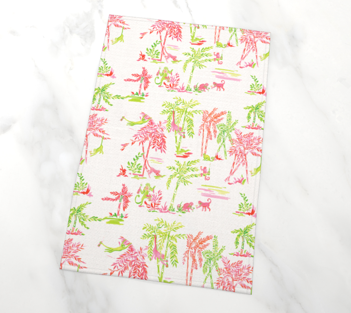 Alexandra Williams Design - Wholesale Tea Towel - Monkeys Drinking Champagne Tea Towels (Set of 2)0