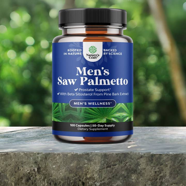 Saw Palmetto Capsules – Bladder & Prostate Men’s Health for wholesale by Nature's Craft