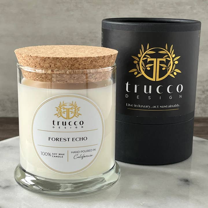 Forest Echo Winter Scent Soy Wax Candle for wholesale by Trucco Design