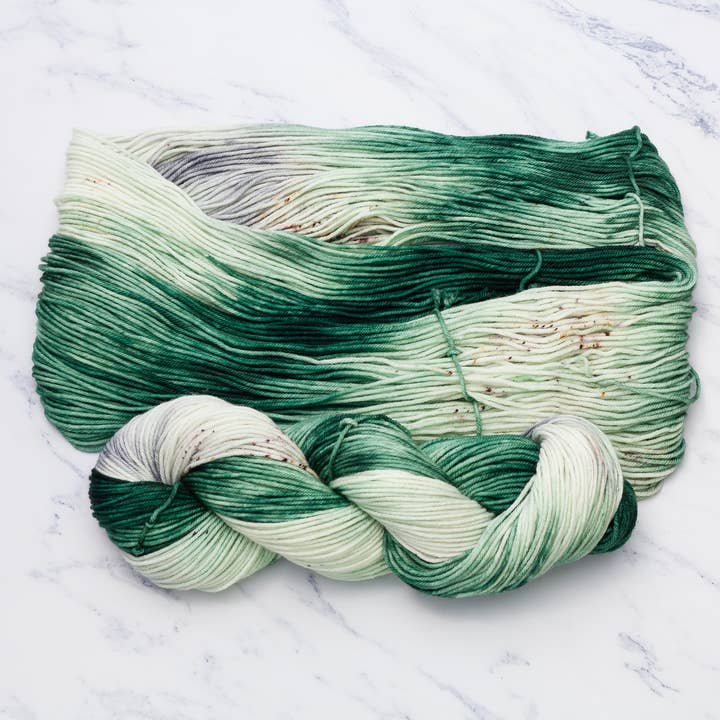 Hand Dyed Yarn in Colorway: Forest Adventure for wholesale by Lauritzen Dyed Fibers