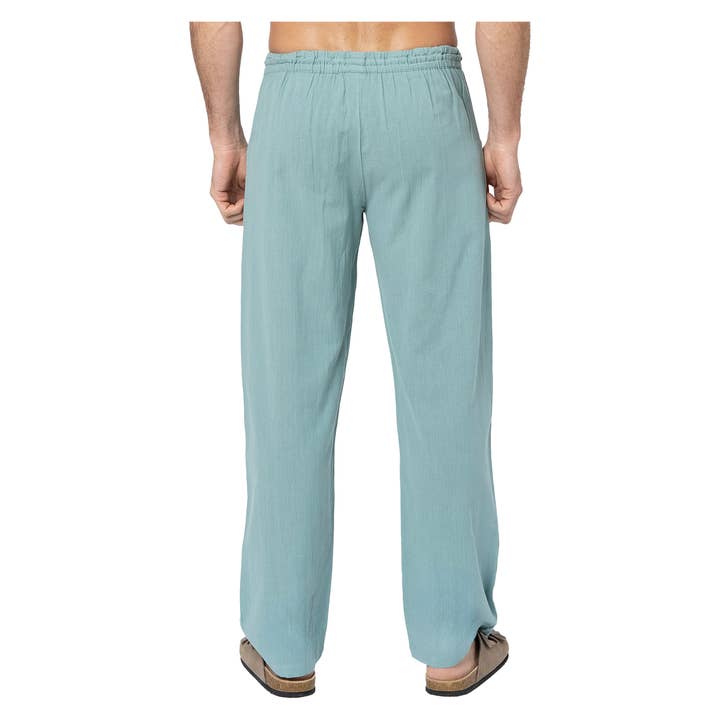 La Mano Boho - Wholesale Pants - Men's - MEN'S SUMMER LONG LINEN PANTS HPL0100D