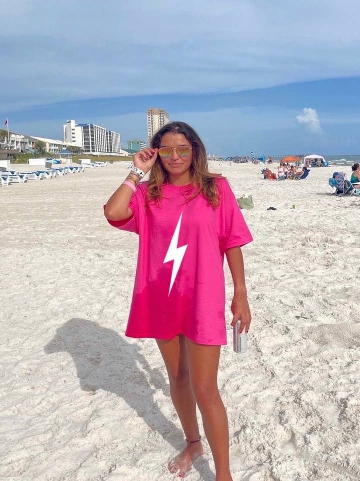 PREPPY LIGHTNING BOLT T-SHIRT for wholesale by Cozy Drip Clothing