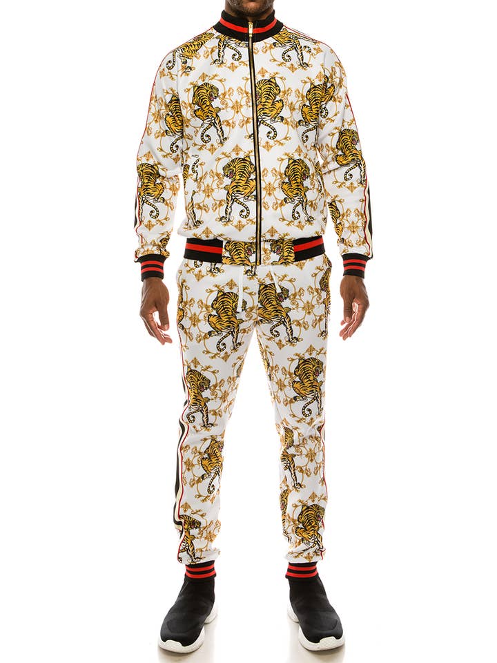 Victorious - Wholesale Tracksuit - Men's - ST854 Men Crouching Tiger Track Suits Pre-pack