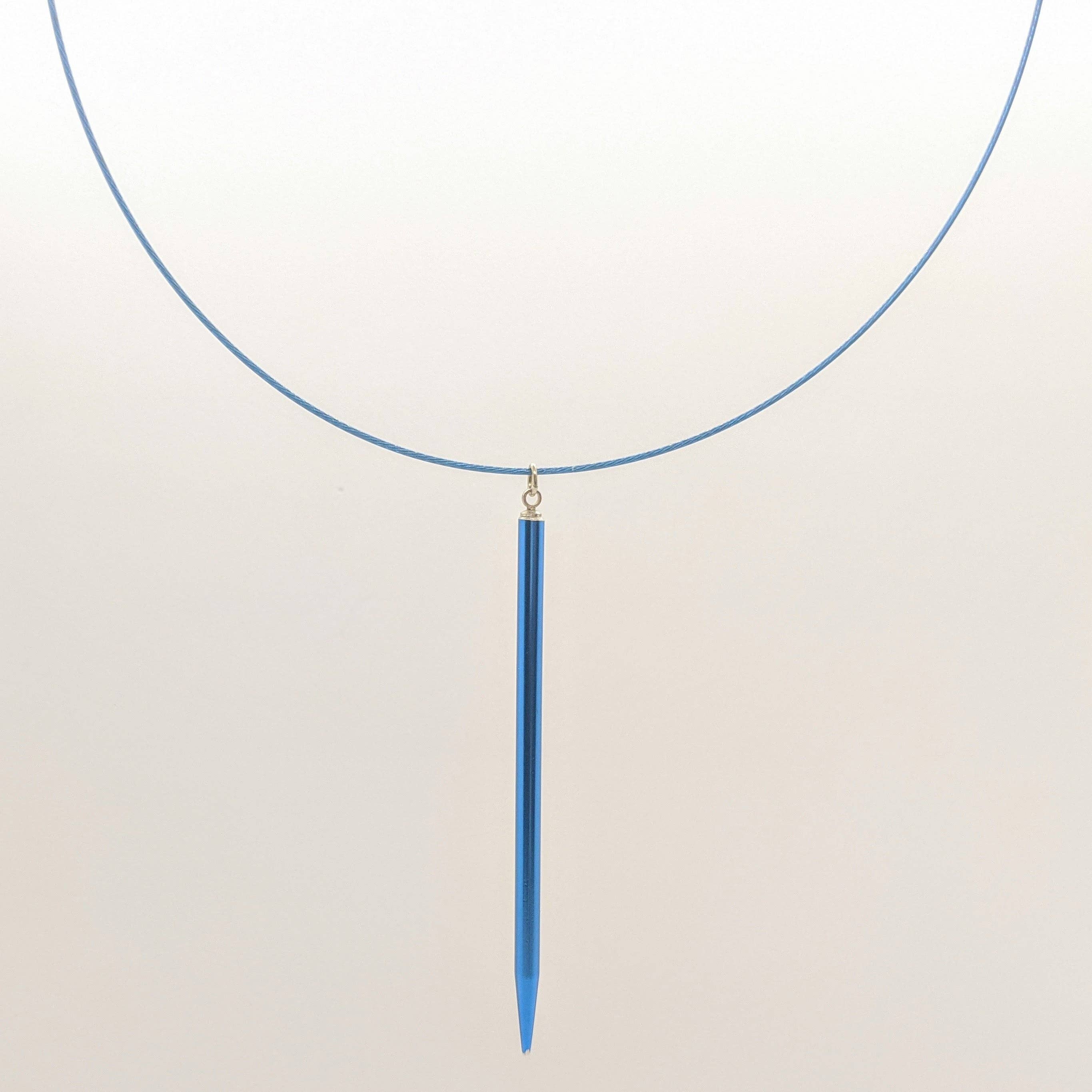 Amy Pfaffman Jewelry - Wholesale Individual Charm/Pendant - Pointed knitting needle pendant on cable7