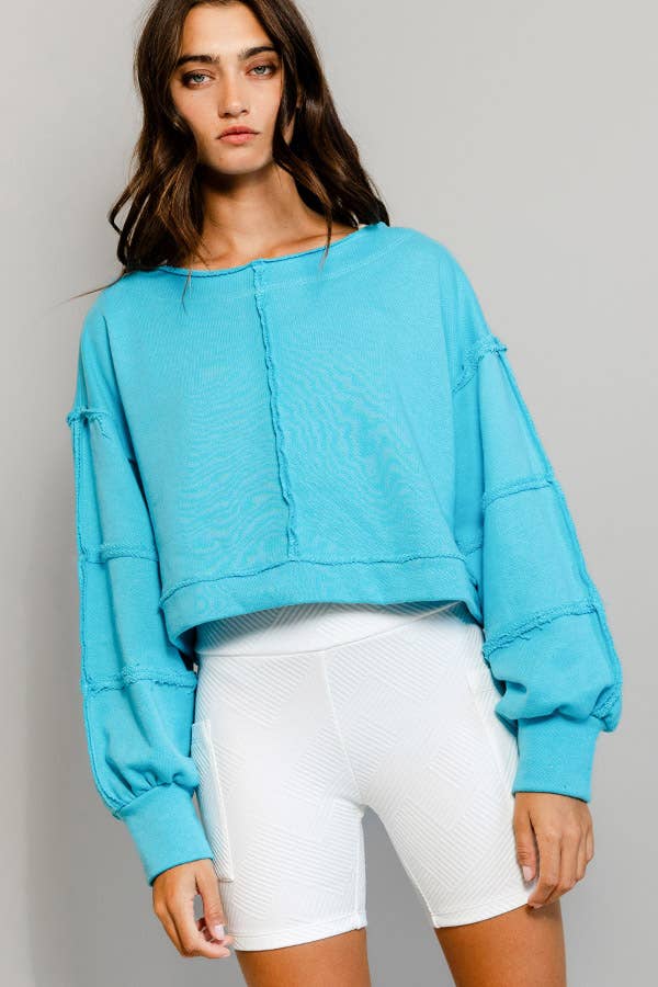 BUCKETLIST INC – wholesale Sweatshirt – Women's – T2170 Solid Cropped Sweatshirt15