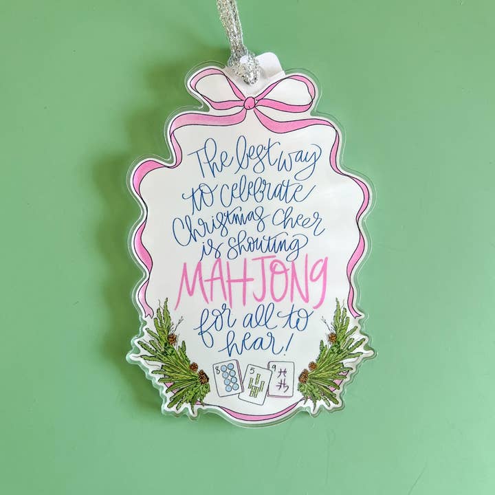 Thirteenwinks - Wholesale Ornament - Mahjong Christmas Ornament | Funny Holiday Tree Decoration for Mahjong Lovers | Gift for Mahjong Players1