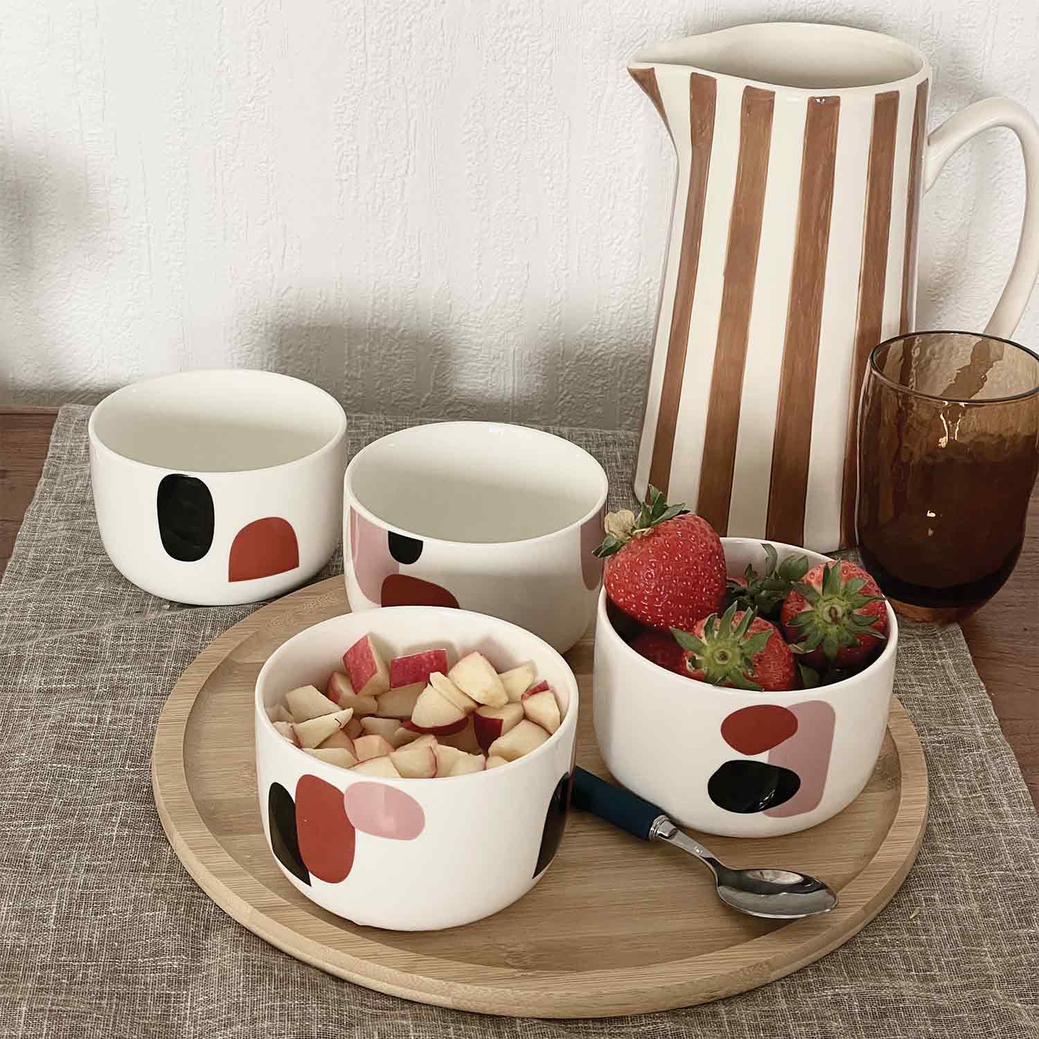 brun Kande stribe gm brun L17,8 B12,5 H21,3cm for engroshandel på Faire2