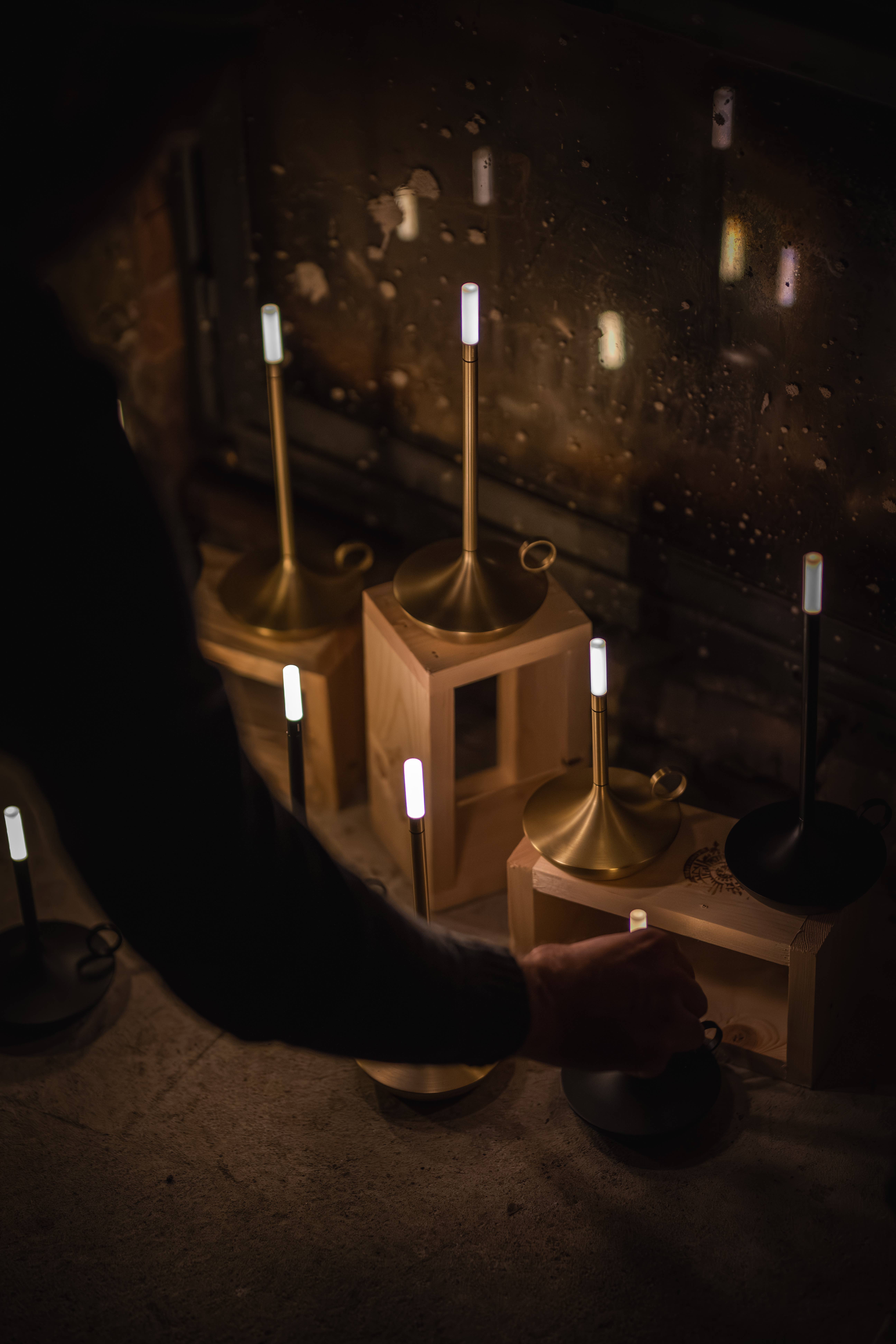 VANMOKUM - Vente Lampes d'appoint/de bureau - Lampe à bougie rechargeable portable GRAYPANTS Wick avec coffret cadeau18