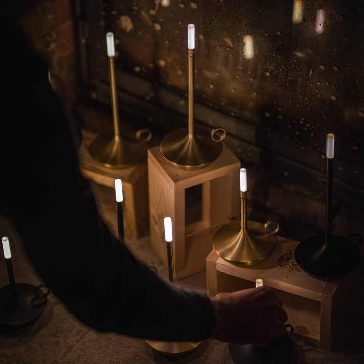 VANMOKUM - Vente Lampes d'appoint/de bureau - Lampe à bougie rechargeable portable GRAYPANTS Wick avec coffret cadeau18