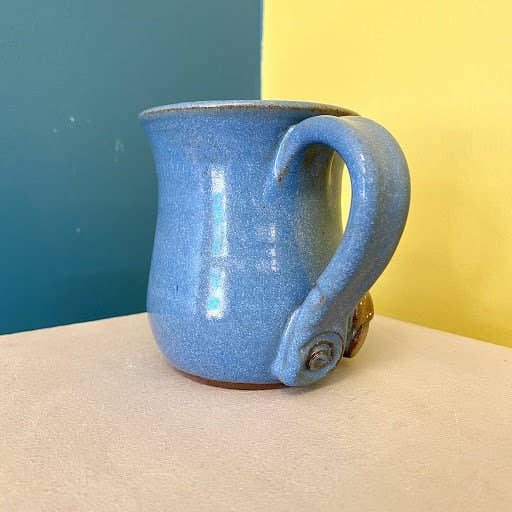 MudWorks Pottery - Wholesale Coffee mug - Gnome with Mushrooms Mug6