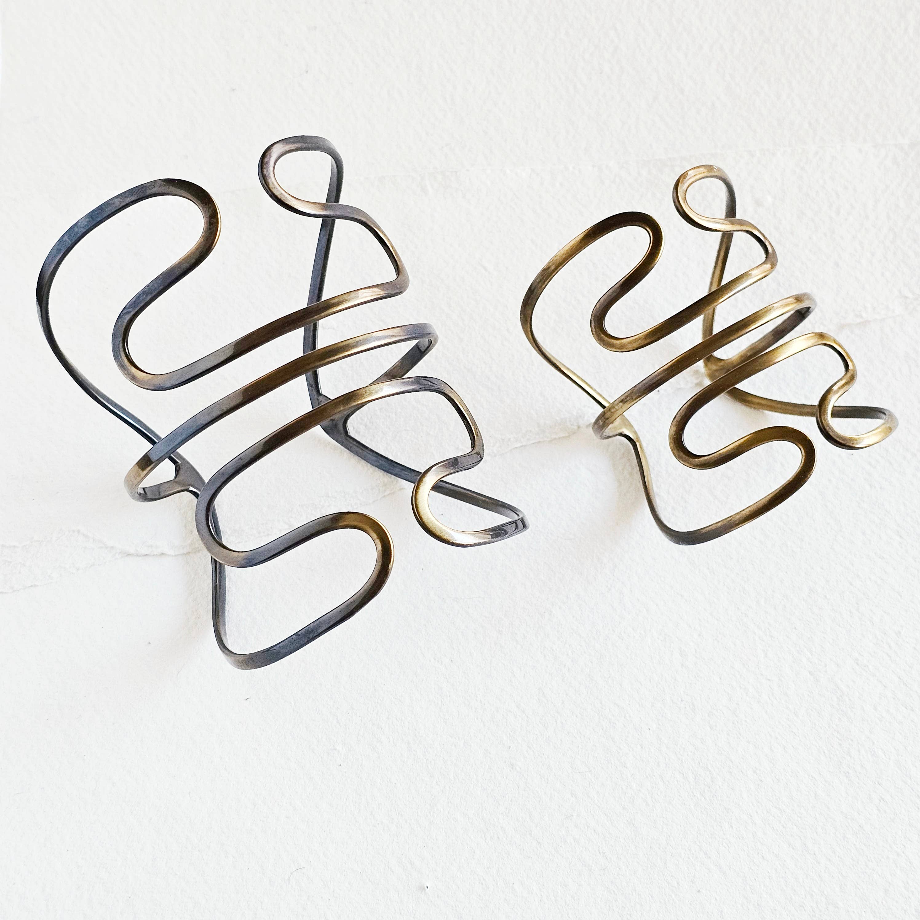 Bisjoux – wholesale Manschettarmband – Bisjoux stor armring i mässing för överarmen5