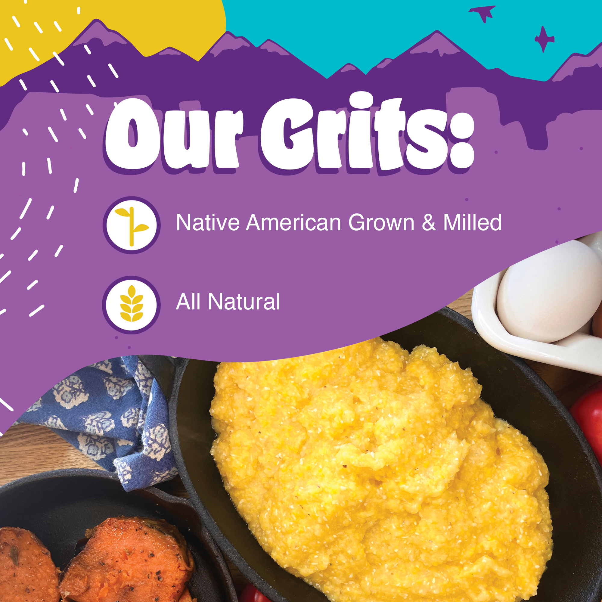 FishSki Provisions - Vendita all'ingrosso Porridge di mais - Semola di mais giallo Western Heirloom, macinata grossa, sacchetto da 2 libbre1