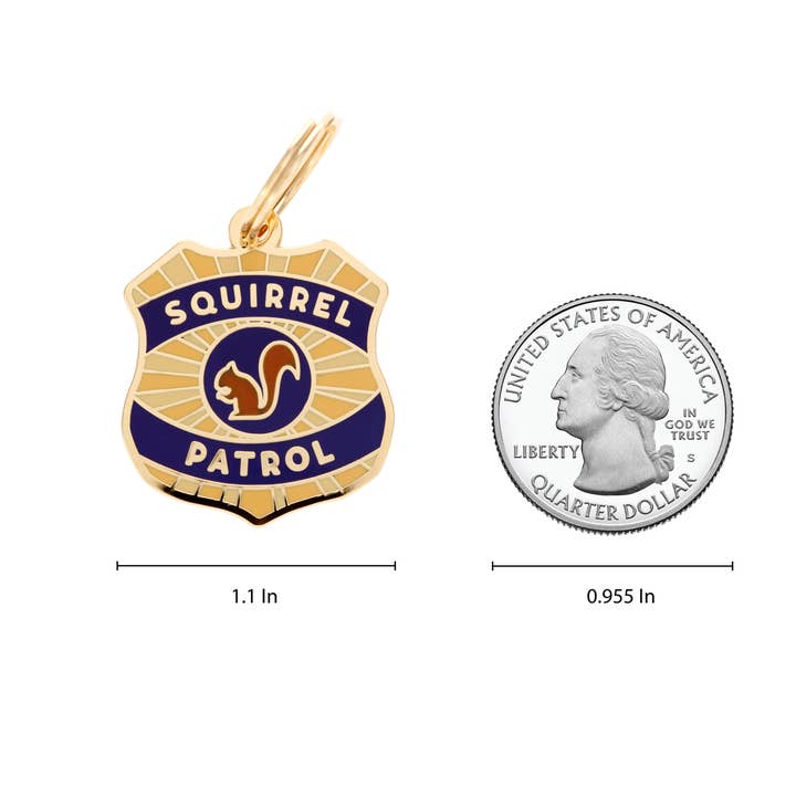 Two Tails Pet Company – wholesale Pet identification tag – Dog – Squirrel Patrol Pet ID Tag2