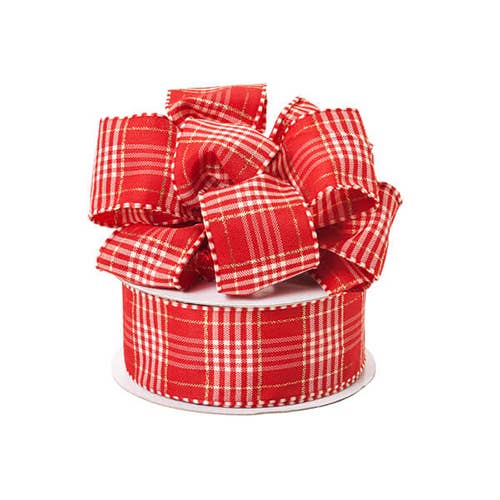 Nashville Wraps - Wholesale Ribbon - Gift Wrapping - Wired Plaid Packaging Ribbon