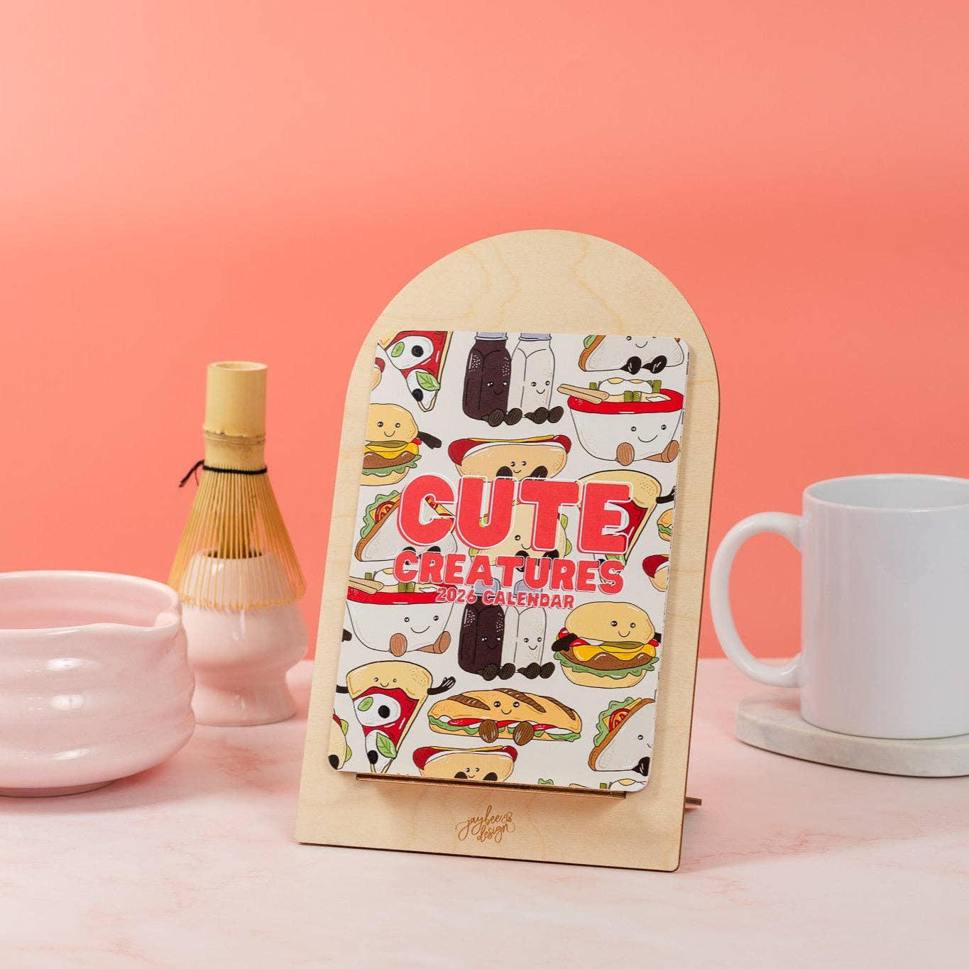 Jaybee Design - Wholesale Calendar - Cute Creatures 2026 Desktop Calendar0