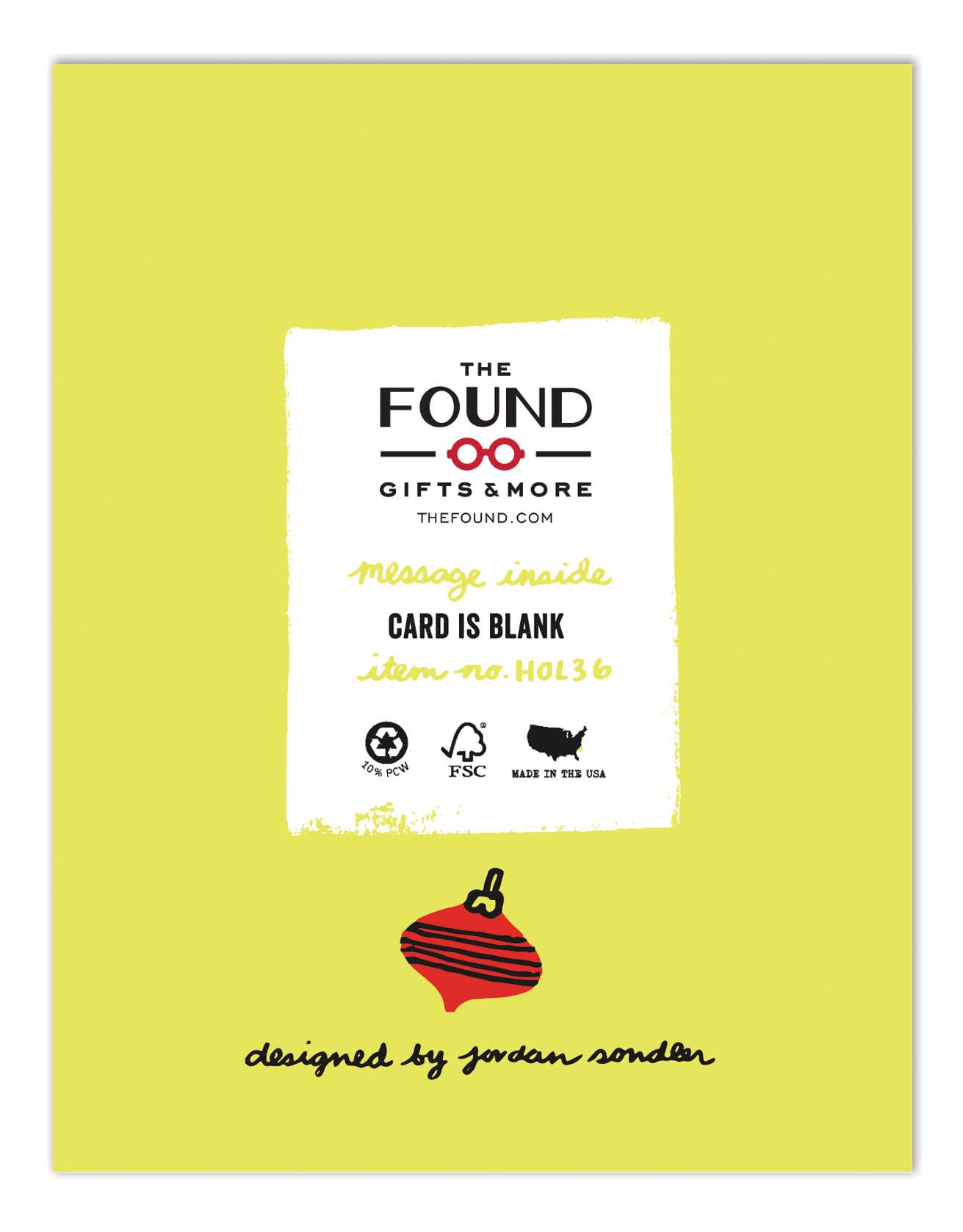 THE FOUND - Wholesale Season's Greetings Card - Happy Merry Everything Holiday Card1