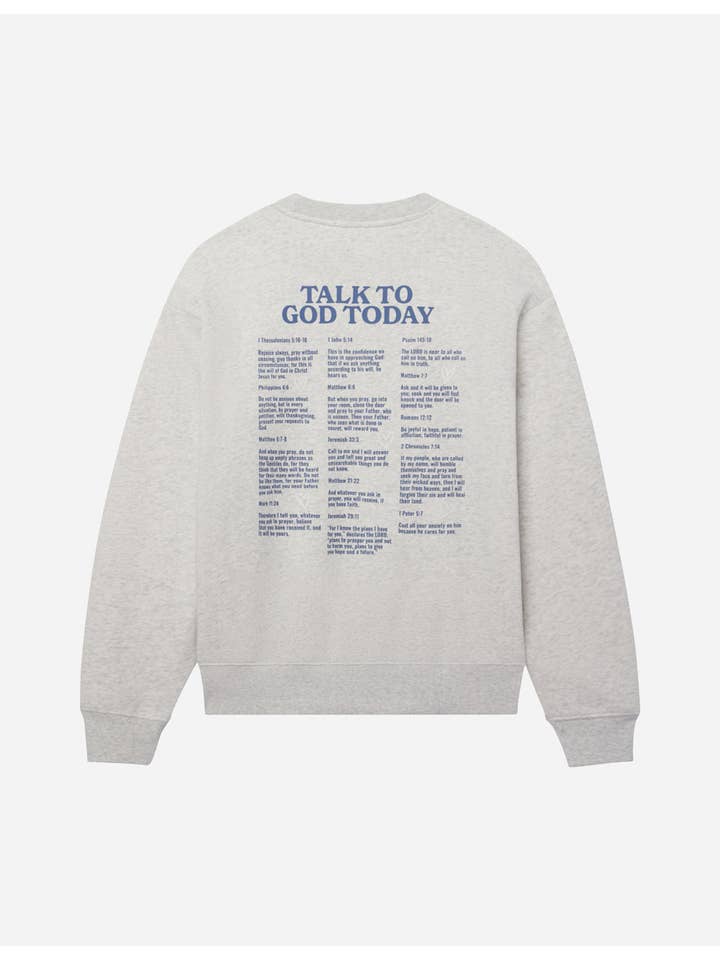 Elevated Faith - Wholesale Graphic Sweatshirt - Women's - Talk to God Unisex Crewneck1