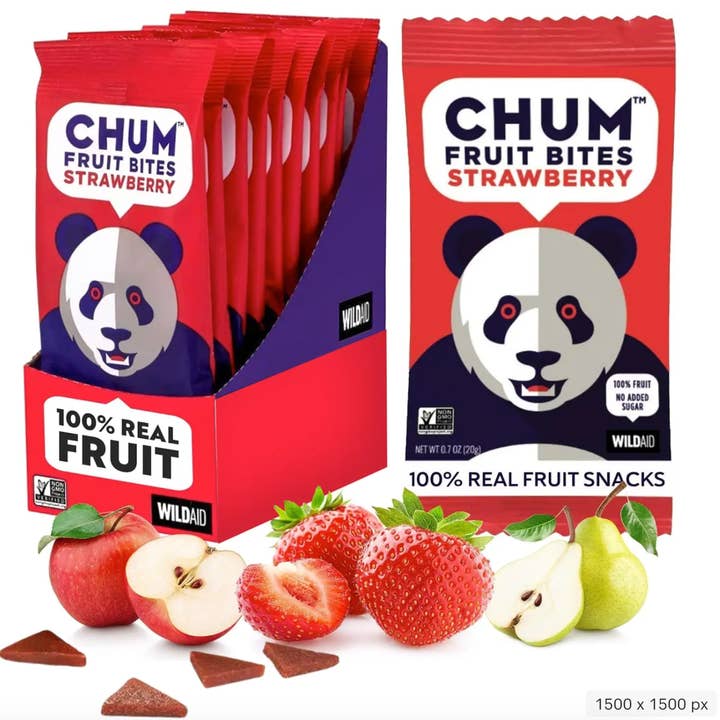 150 pak - Jordbær 100% Ægte Frugtsnacks, Ingen Tilsat Sukker for engroshandel hos Chum Fruit Bites