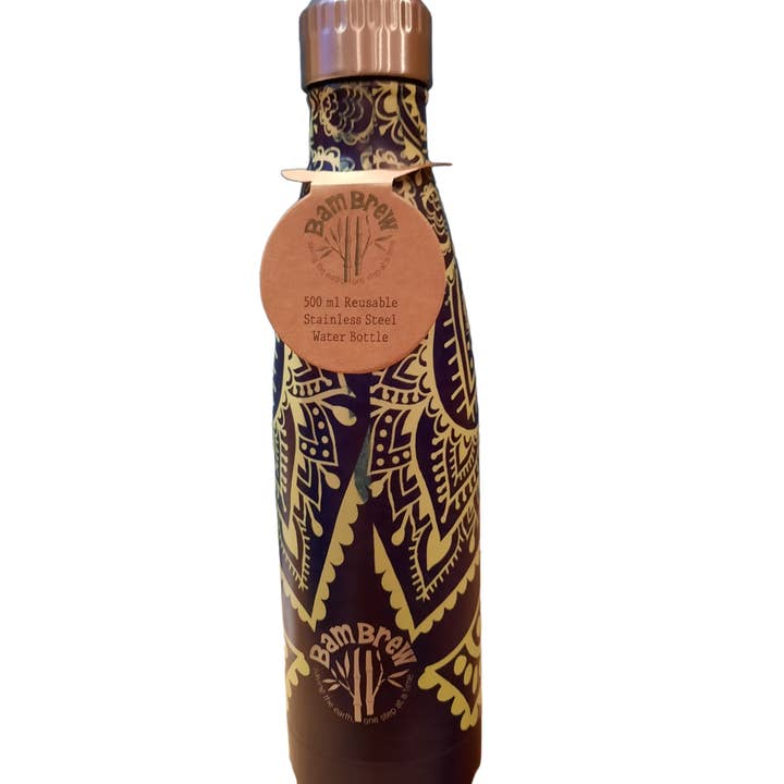 Stainless Steel Reusable Water Bottle – Namaste – 500ml for wholesale by Bambrew