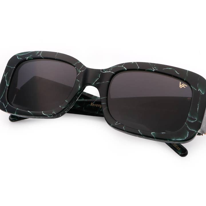 VF Godfather edição limitada de acetato de mármore verde (preto) por atacado de Vintage Frames Company