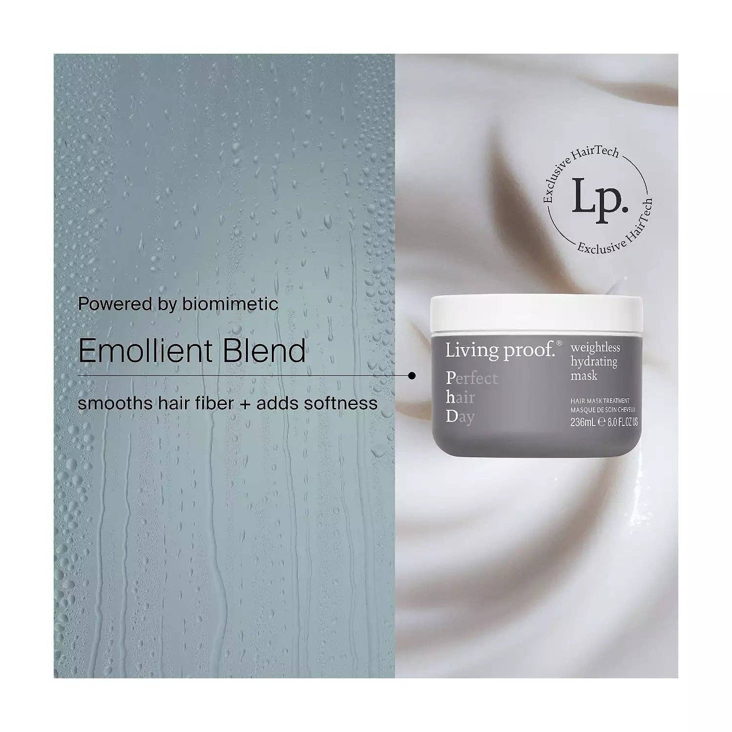 Kasa Style – Großhandel Haarmaske – Living Proof Weightless Hydrating Hair Mask — Dose mit 8 fl oz — neu — versiegelt1