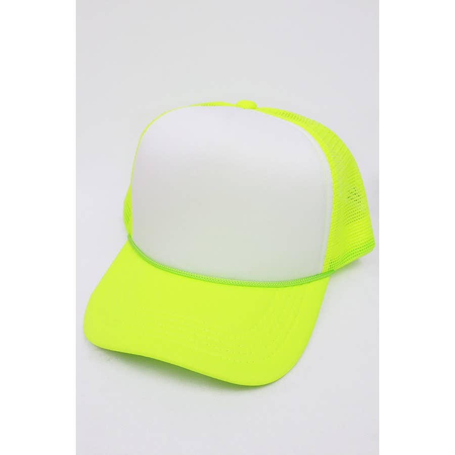 Love and Repeat - Wholesale Trucker Hat - Unisex - Neon Colors Foam Solid Two Tone Trucker Hat0