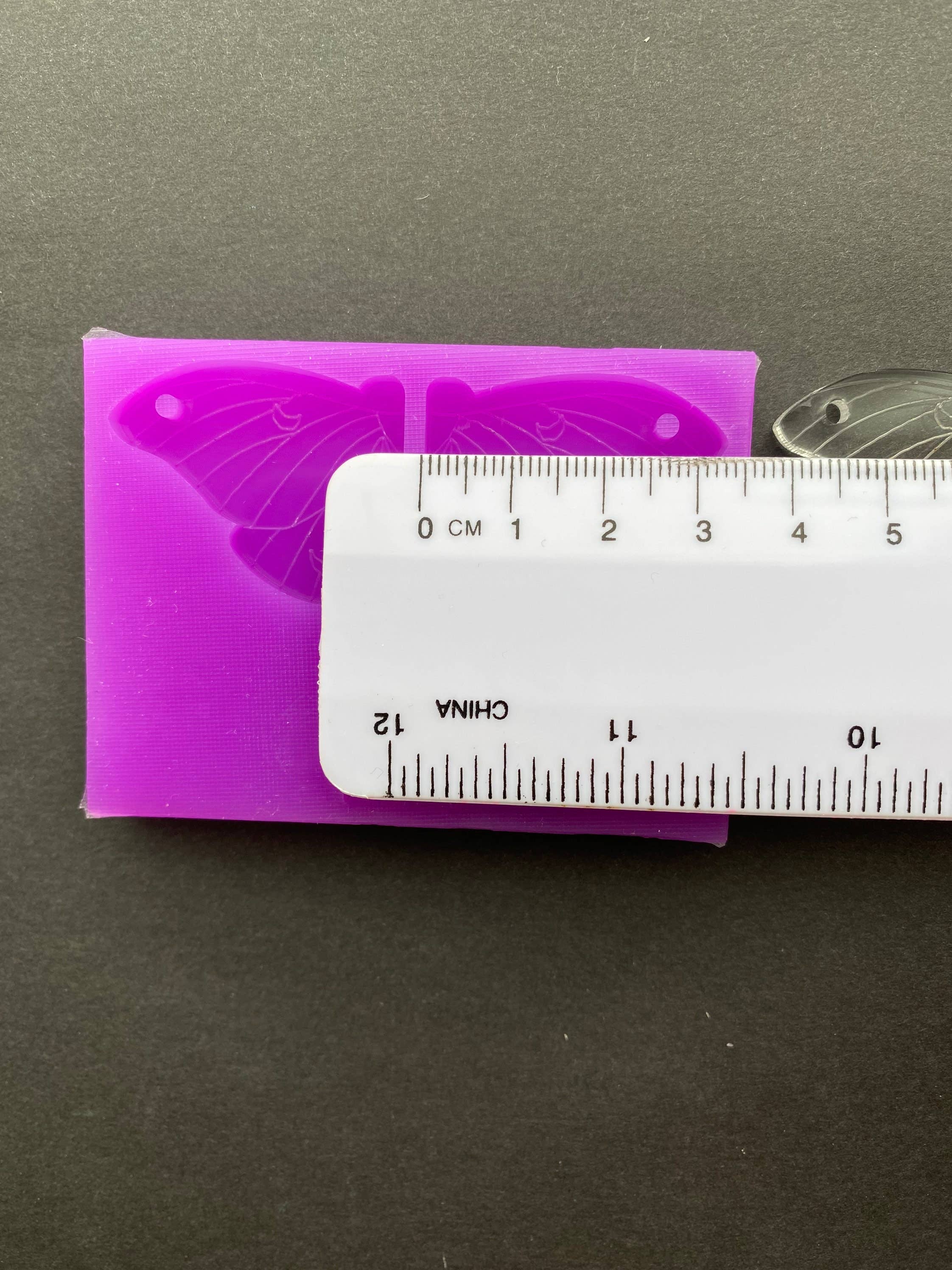 EllaRaeMouldsVinyls - Wholesale Craft Supplies - Lunar Moth, Lunar Butterfly Earring Silicone Mould2