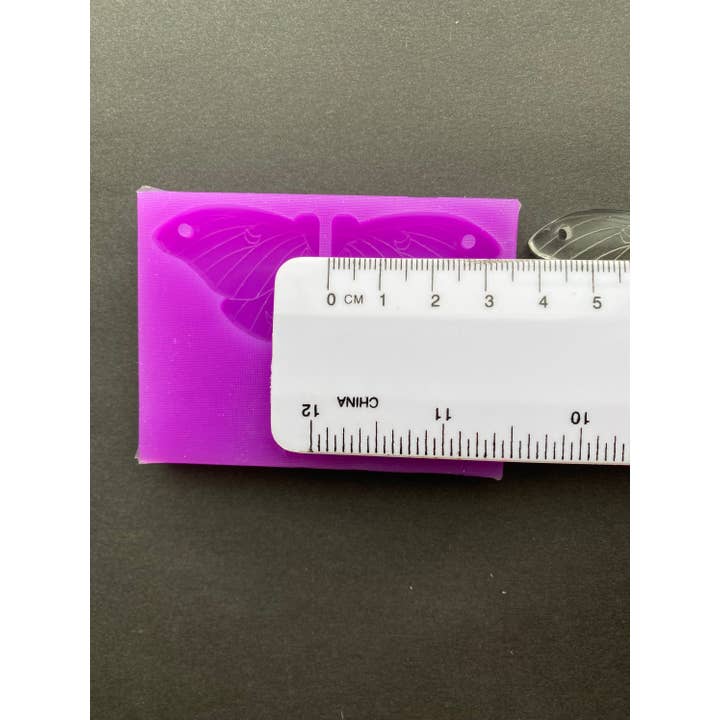 EllaRaeMouldsVinyls - Wholesale Craft Supplies - Lunar Moth, Lunar Butterfly Earring Silicone Mould2