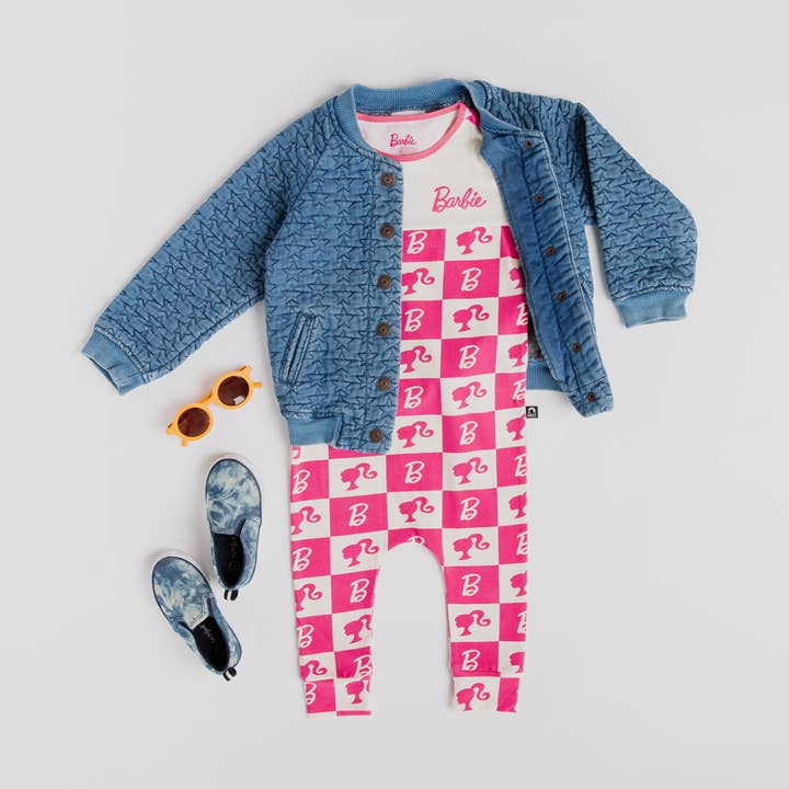 RAGS – wholesale Byxdress - Baby – Rag Romper - Barbie™ Check - Mattel Barbie-kollektionen av RAGS3