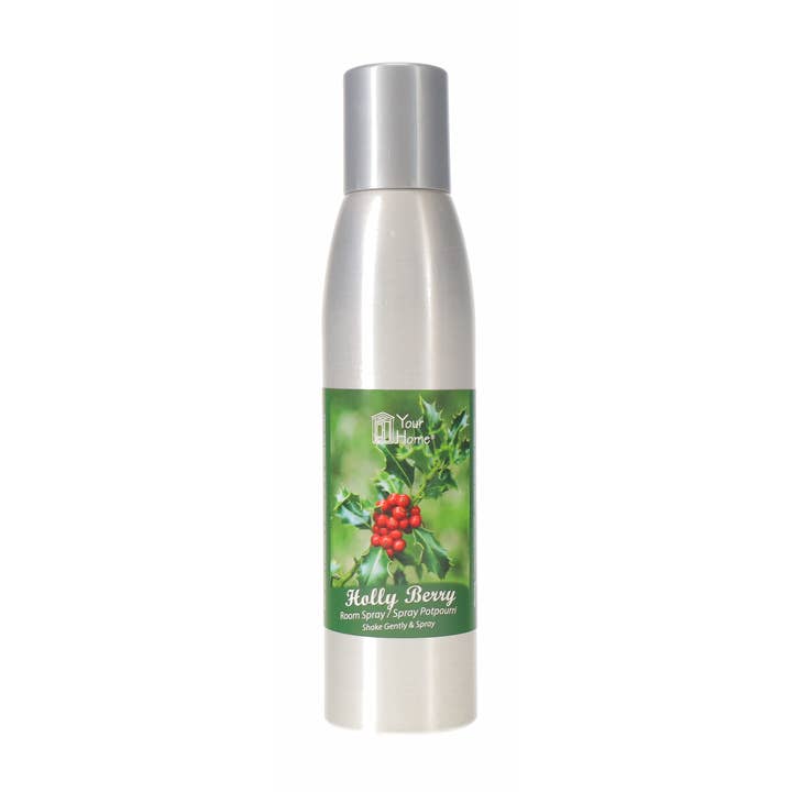 Your Home - Wholesale Room & Linen Spray - Room Spray Holiday Scents Silver Can 8oz Mix 6pk