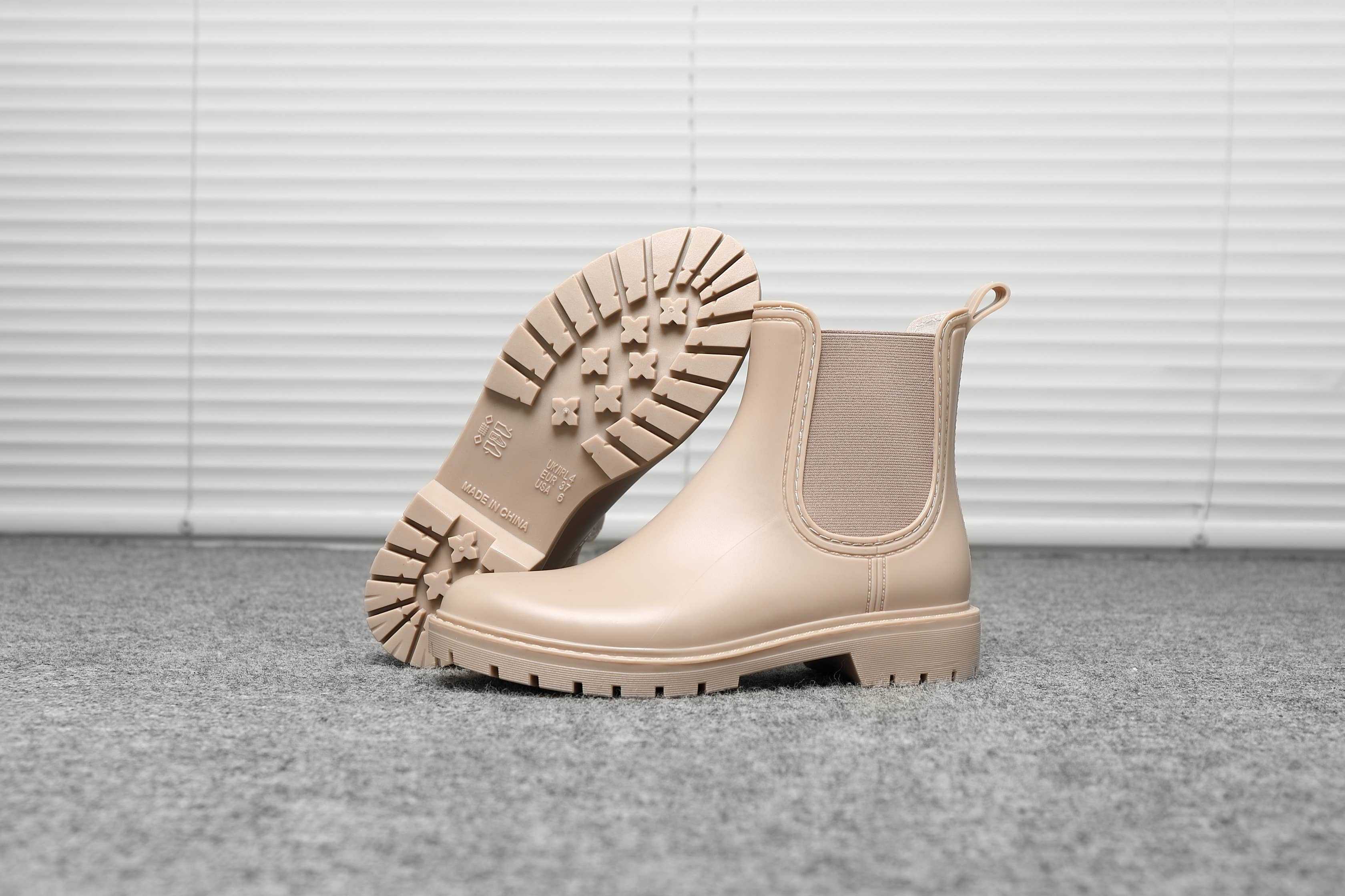 Top Staka - Wholesale Rain Boots - Women's - BG-593 Women Waterproof  Ankle Chelsea Booties 8