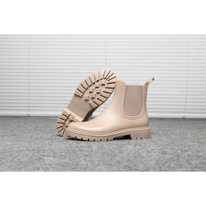 Top Staka - Wholesale Rain Boots - Women's - BG-593 Women Waterproof Ankle Chelsea Booties 8