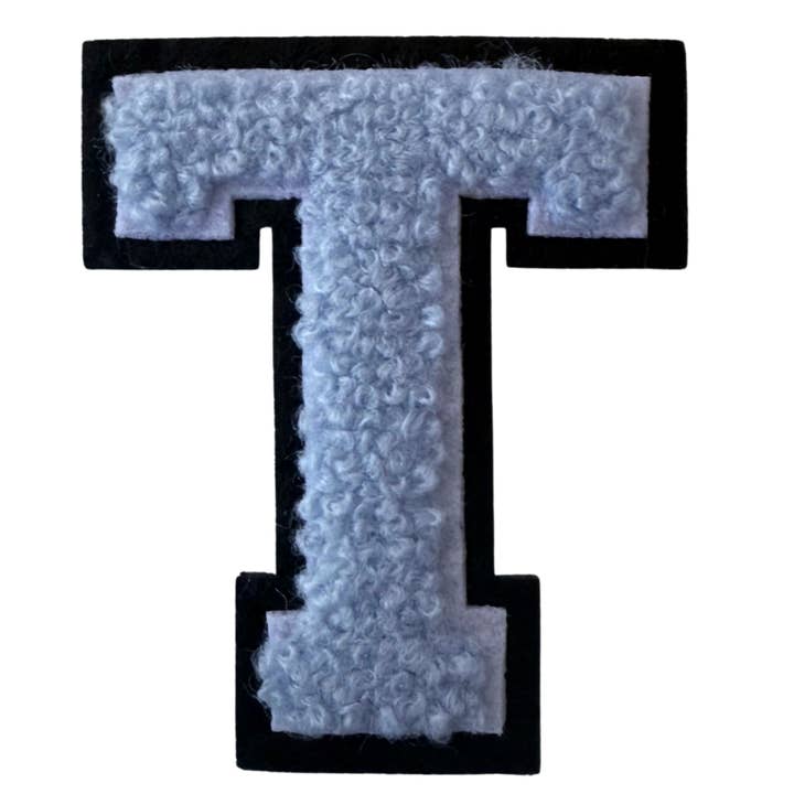 Patch Points - Wholesale Patch - Baby Blue Varsity Letter Sticker & Iron On19