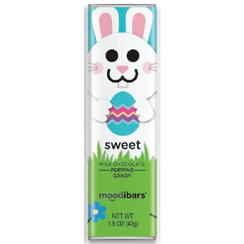 Moodibars SWEET Easter Milk Popping Candy bar for wholesale by Astor Chocolate Corp.