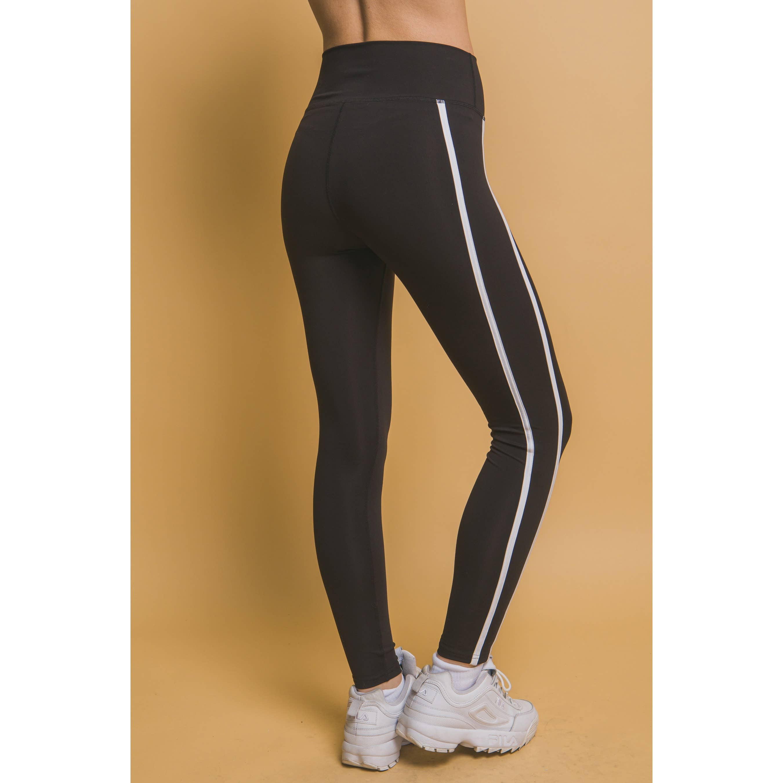 Style Up - Wholesale Athletic/Lounge Leggings - Women's - Side Stripe Leggings Pants8