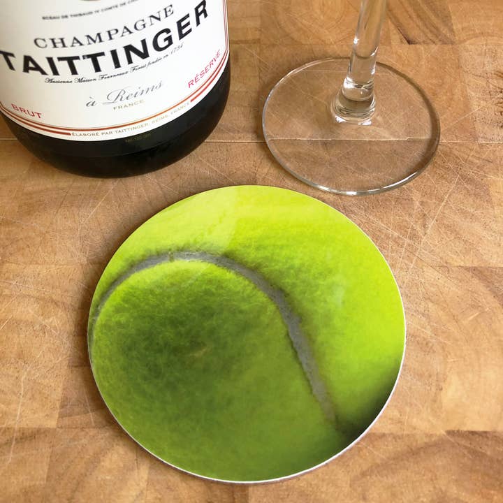 Be a Good Sport Tennis Coaster for wholesale by Samantha Morris